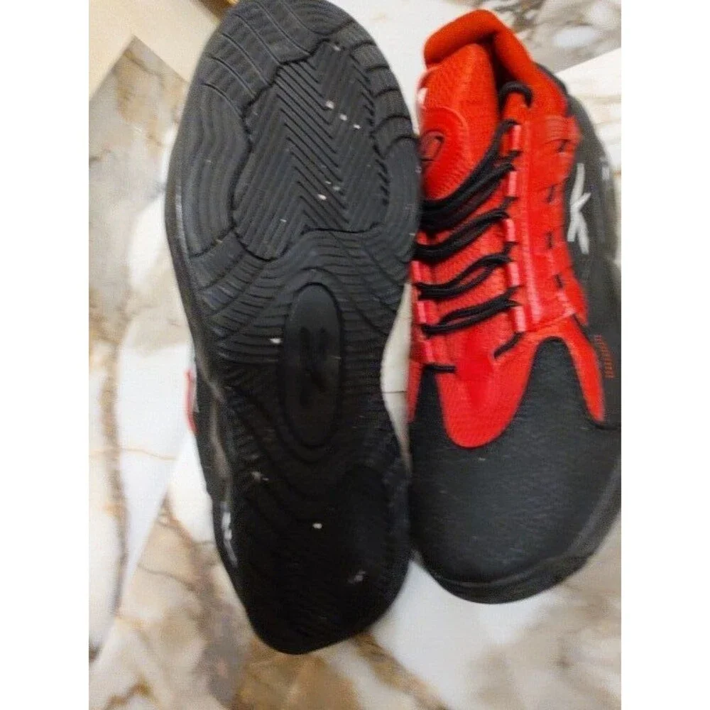Men's Reebok Allen Iverson Solution Black Flash Red Mid Sneakers Sz 13